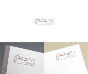 AccuPro Advisors with Tag line: Tax, Accounting and Wealth Management | Logo Design by Vetroff