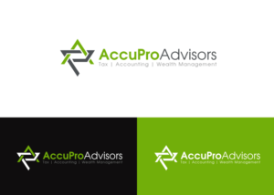 AccuPro Advisors with Tag line: Tax, Accounting and Wealth Management | Diseño de Logo por BehindSymbols