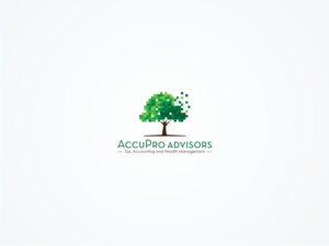 AccuPro Advisors with Tag line: Tax, Accounting and Wealth Management | Logo Design by Atvento Graphics
