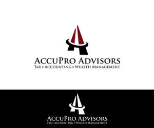 AccuPro Advisors with Tag line: Tax, Accounting and Wealth Management | Logo Design by logonumberone