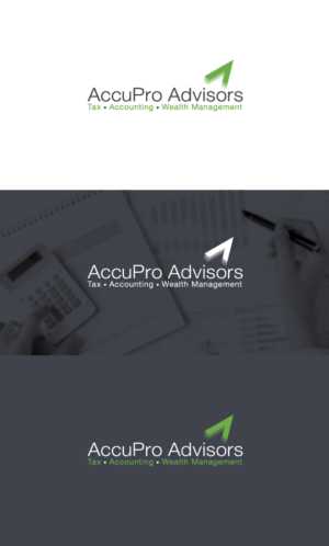 AccuPro Advisors with Tag line: Tax, Accounting and Wealth Management | Logo Design by ds | designstructure