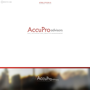 Diseño de Logo por NOVAM para AccuPro Advisors | Diseño: #11531412