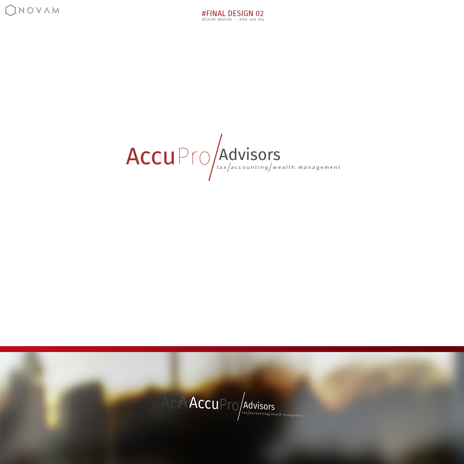 Diseño de Logo por NOVAM para AccuPro Advisors | Diseño #11531426