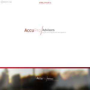 Diseño de Logo por NOVAM para AccuPro Advisors | Diseño: #11531426