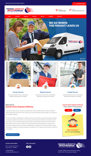 Good Cents Delivery Service Wordpress design | Diseño Web por RupalTechno