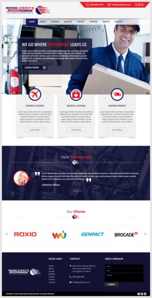 Good Cents Delivery Service Wordpress design | Diseño Web por -Marc-