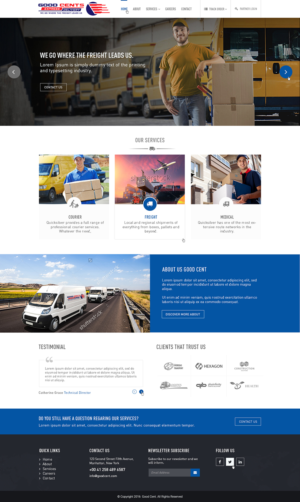 Good Cents Delivery Service Wordpress design | Diseño Web por Ved Web Services