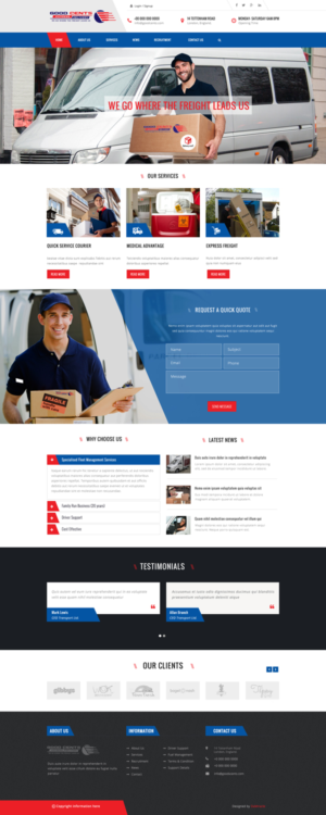 Good Cents Delivery Service Wordpress design | Diseño Web por Da Miracle