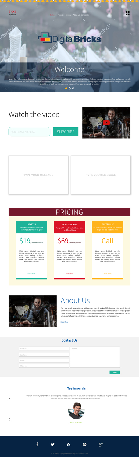 Landing Page-Design von Jyotsna für dieses Projekt | Design #12956776