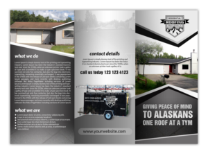 silver flyer designs roofing flyer ideas