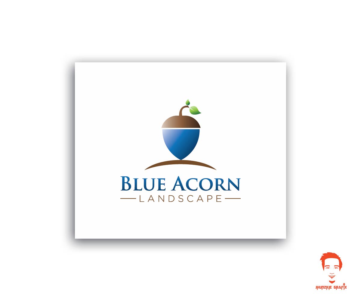 Logo Design by jhunzkie24 for Blue Acorn Landscape | Design #11244752