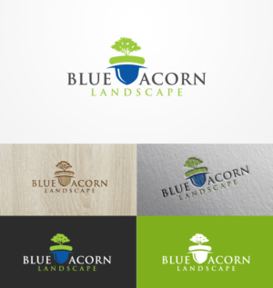 Logo Design by ZoneCreative for Blue Acorn Landscape | Design #11307063