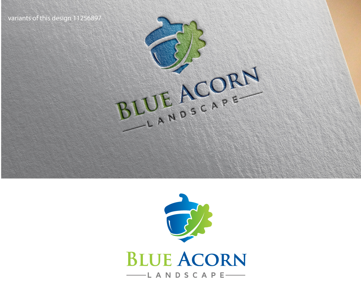 Diseño de Logo por e-art™ para Blue Acorn Landscape | Diseño #11322520