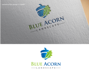 Logo Design by e-art™ for Blue Acorn Landscape | Design: #11322520