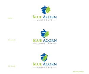 Diseño de Logo por e-art™ para Blue Acorn Landscape | Diseño: #11324837