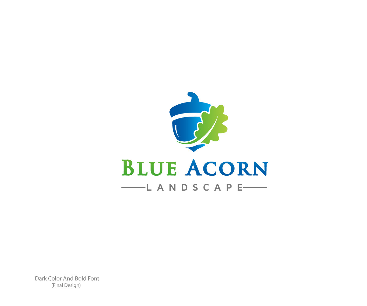 Logo Design by e-art™ for Blue Acorn Landscape | Design: #11403938