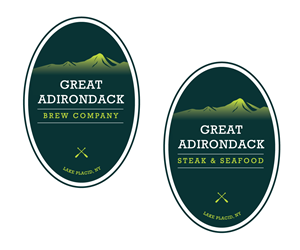 Logo Design by Stacey Madrona for Great Adirondack Steak & Seafood Co. | Design: #2336067