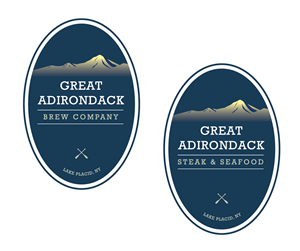 Logo Design by Stacey Madrona for Great Adirondack Steak & Seafood Co. | Design: #2342080