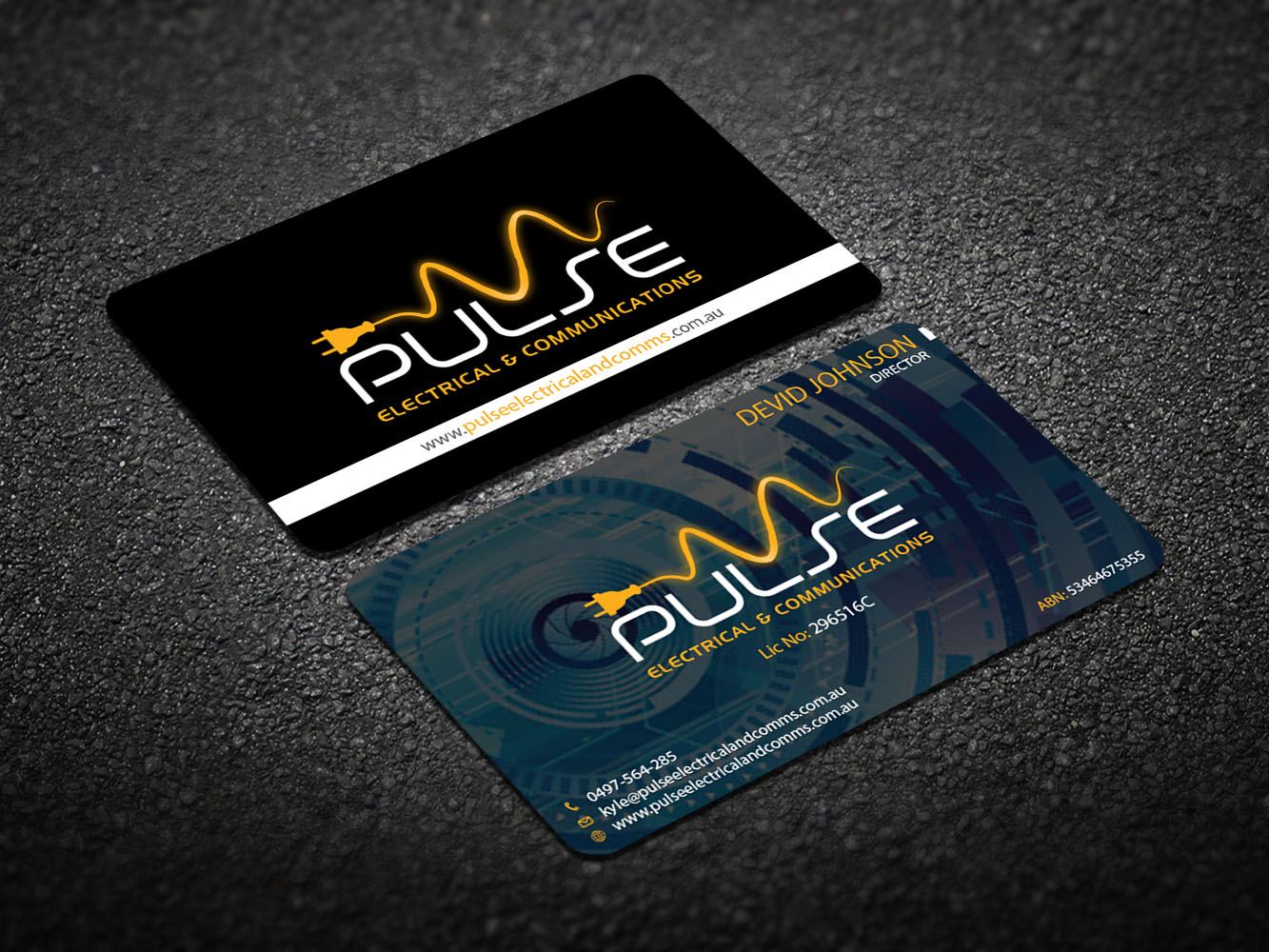 Business Card Design by Verified artistry (Design garden) for Pulse Electrical and Communications | Design #11251108
