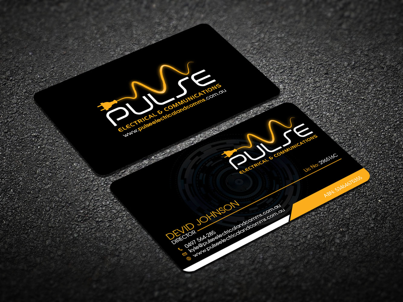 Business Card Design by Verified artistry (Design garden) for Pulse Electrical and Communications | Design #11251153