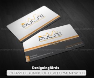 Business Card Design by Designing Birds for Pulse Electrical and Communications | Design: #11254686