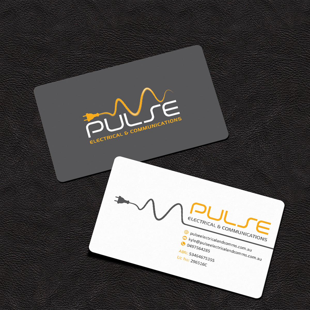 Business Card Design by Grafactory for Pulse Electrical and Communications | Design #11250513