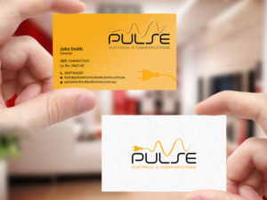 Business Card Design by Creations Box 2015 for Pulse Electrical and Communications | Design: #11253460