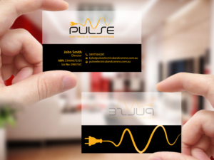 Business Card Design by Creations Box 2015 for Pulse Electrical and Communications | Design: #11253461