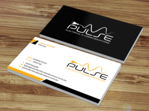 Business Card Design by Creations Box 2015 for Pulse Electrical and Communications | Design: #11253464