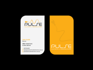 Business Card Design by Creations Box 2015 for Pulse Electrical and Communications | Design: #11253474