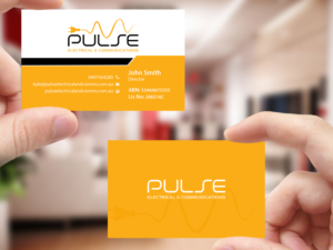 Business Card Design by Creations Box 2015 for Pulse Electrical and Communications | Design: #11253480