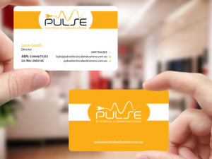Business Card Design by Creations Box 2015 for Pulse Electrical and Communications | Design: #11253483