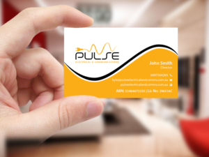 Business Card Design by Creations Box 2015 for Pulse Electrical and Communications | Design: #11253484