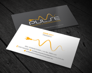 Business Card Design by Brand aid for Pulse Electrical and Communications | Design: #11248192