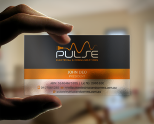 Business Card Design by Brand aid for Pulse Electrical and Communications | Design: #11248197