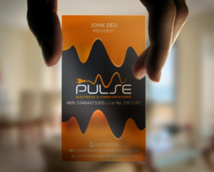 Business Card Design by Brand aid for Pulse Electrical and Communications | Design: #11248198