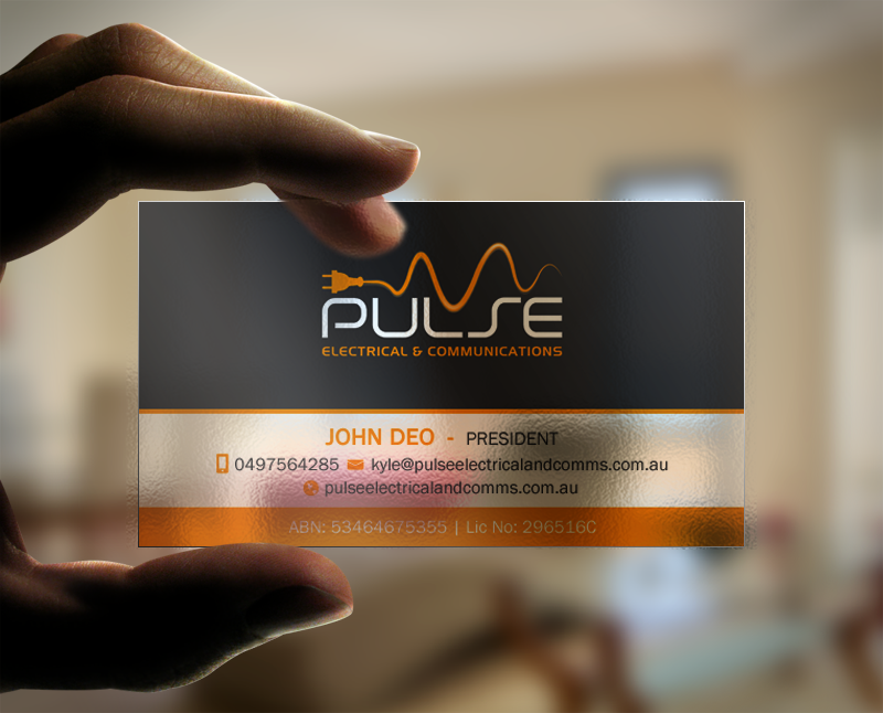 Business Card Design by Brand aid for Pulse Electrical and Communications | Design #11261999