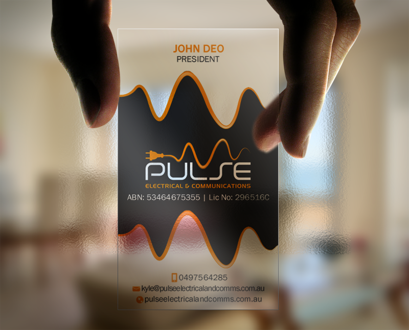 Business Card Design by Brand aid for Pulse Electrical and Communications | Design #11262000
