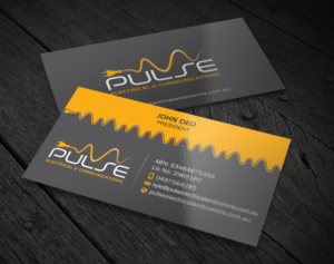 Business Card Design by Brand aid for Pulse Electrical and Communications | Design: #11262002