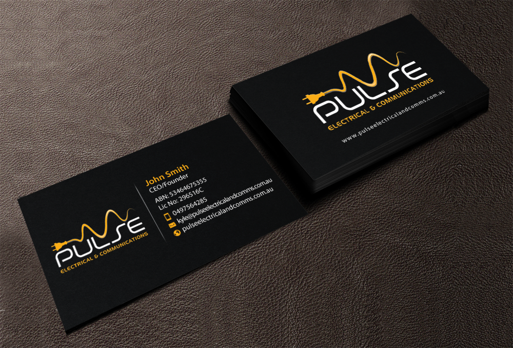 Visitenkarten-Design von chandrayaan.creative für Pulse Electrical and Communications | Design #11246577