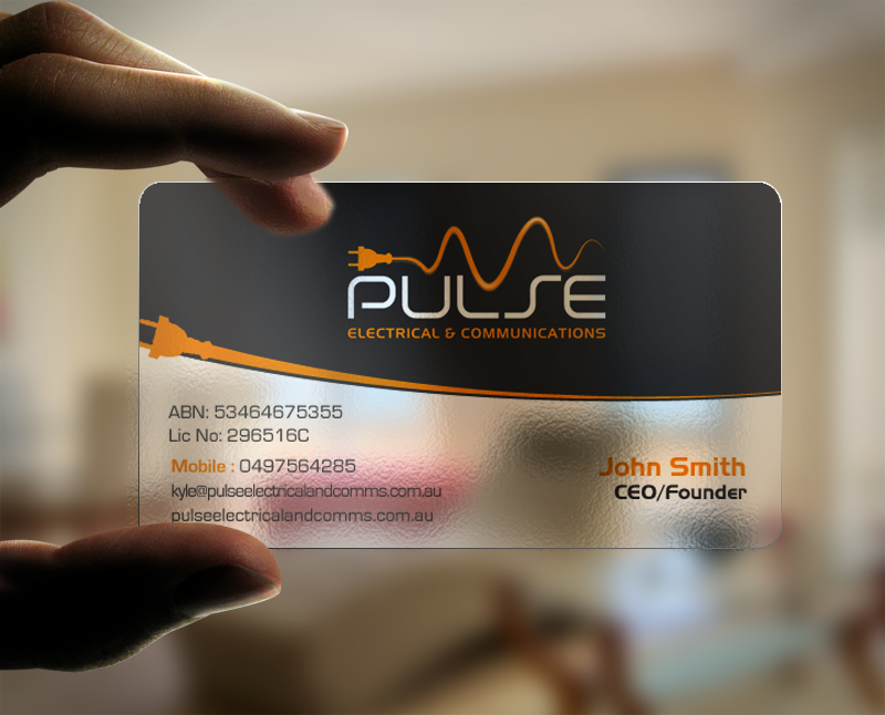 Business Card Design by chandrayaan.creative for Pulse Electrical and Communications | Design #11248117