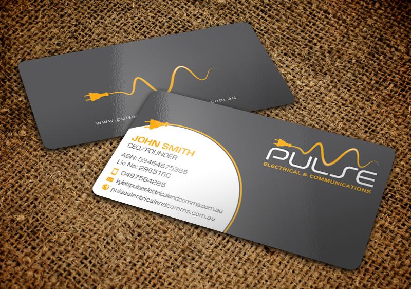 Business Card Design by chandrayaan.creative for Pulse Electrical and Communications | Design #11248123