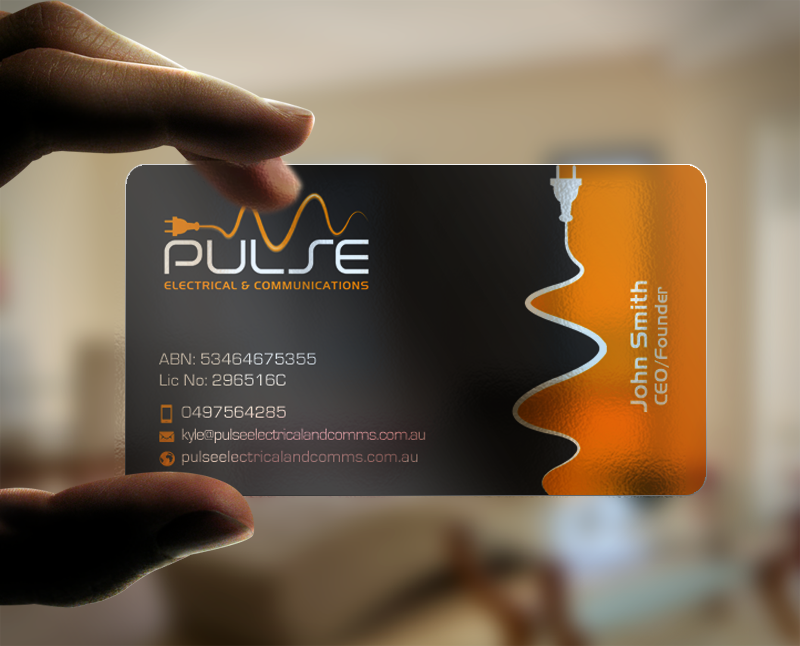 Business Card Design by chandrayaan.creative for Pulse Electrical and Communications | Design #11248124