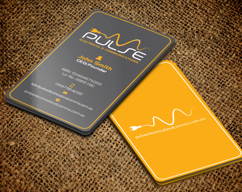 Business Card Design by chandrayaan.creative for Pulse Electrical and Communications | Design #11248127
