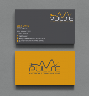 Business Card Design by chandrayaan.creative for Pulse Electrical and Communications | Design: #11248129