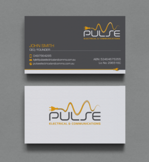Business Card Design by chandrayaan.creative for Pulse Electrical and Communications | Design: #11248130