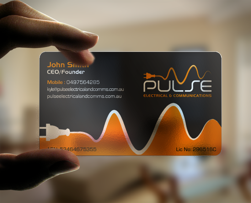 Diseño de Tarjeta de Presentación por chandrayaan.creative para Pulse Electrical and Communications | Diseño #11261922