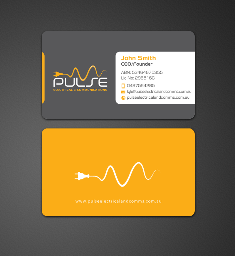 Visitenkarten-Design von chandrayaan.creative für Pulse Electrical and Communications | Design #11261940
