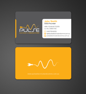Business Card Design by chandrayaan.creative for Pulse Electrical and Communications | Design: #11261940