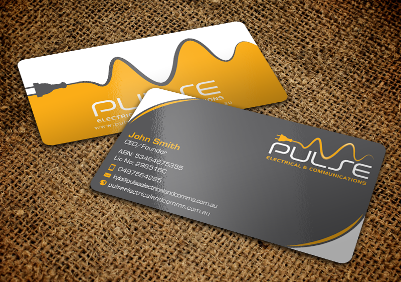 Business Card Design by chandrayaan.creative for Pulse Electrical and Communications | Design #11261941